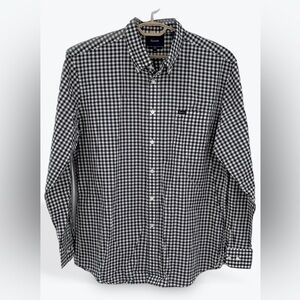 Faconnable Navy Blue and White Casual‎ Button Down Shirt